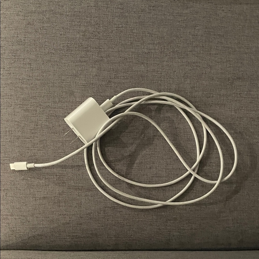 White USB Charger and Cable